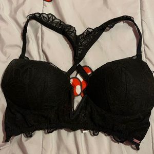VS PINK black lace bralette-medium